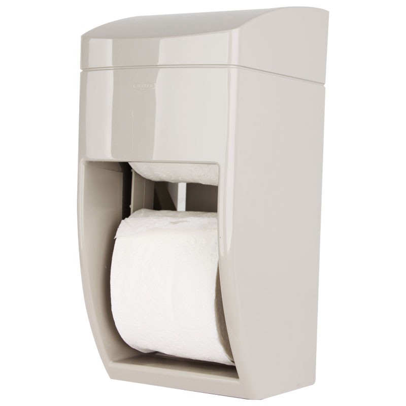 DUAL ROLL TOILET PAPER DISPENSER