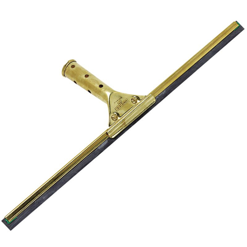 18" Brass window Squeegee, Straight Blade