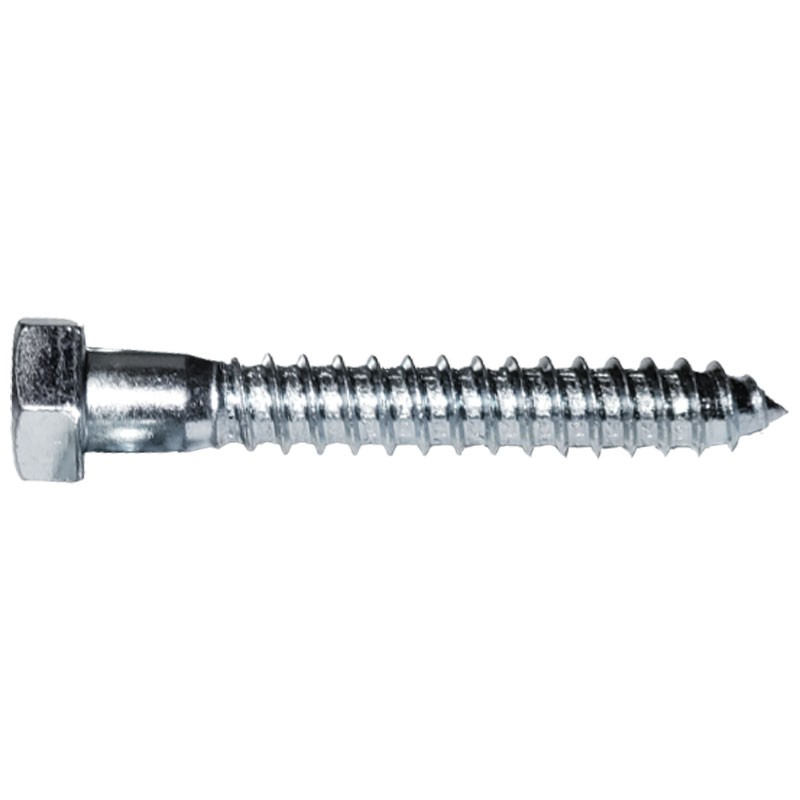 1/2" X 6" Lag Screw Zinc Plated