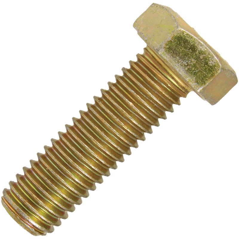 5/8-11 X 2 HEX CAP SCREW GR 8 ZINC/YELLOW