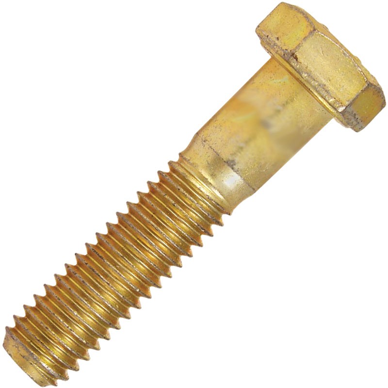 1/2"-13 x 5-1/2" Hex Cap Screw Grade 8 Yellow Zinc Finish