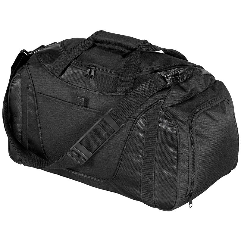 11" x 20" x 10" Black Duffle Bag