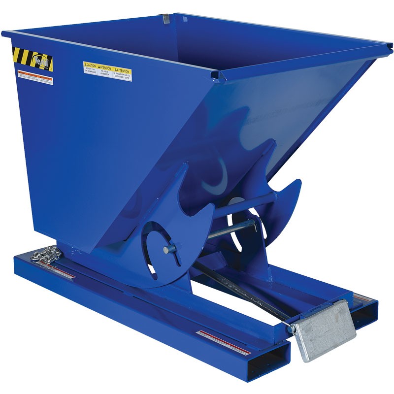 1/2 Cubic Yard Self-Dumping Hopper, Automatic Bumper Release, 2000 Lb. Capacity, 34"W x 52"L x 38"H