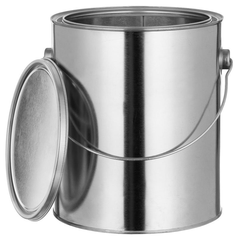 1GAL PAINT CAN W/LID UNLINED- EARS & BAIL