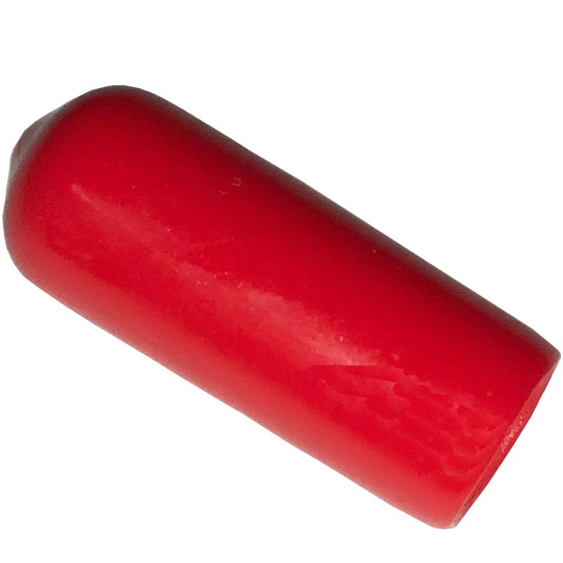 .375" ID x 1" Length Red Vinyl Cap