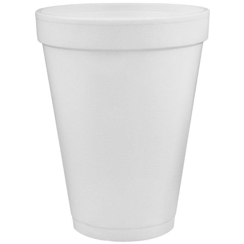 Dart® 12 Oz. White Foam Cups - 1,000 / Case