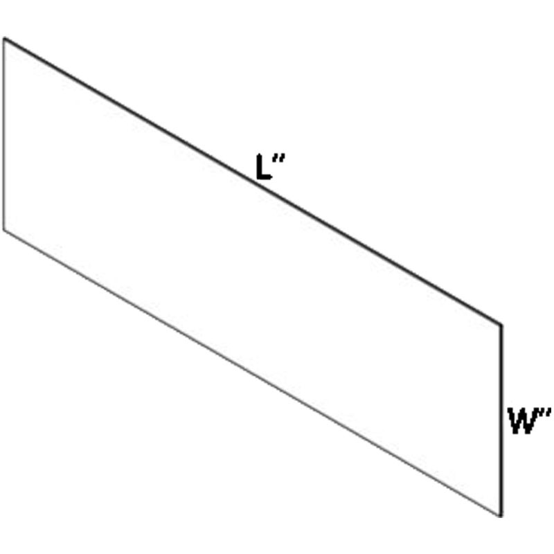 Polycarbonate Plastic Sheet - 3/16" Thick x 24" Wide x 48" Long