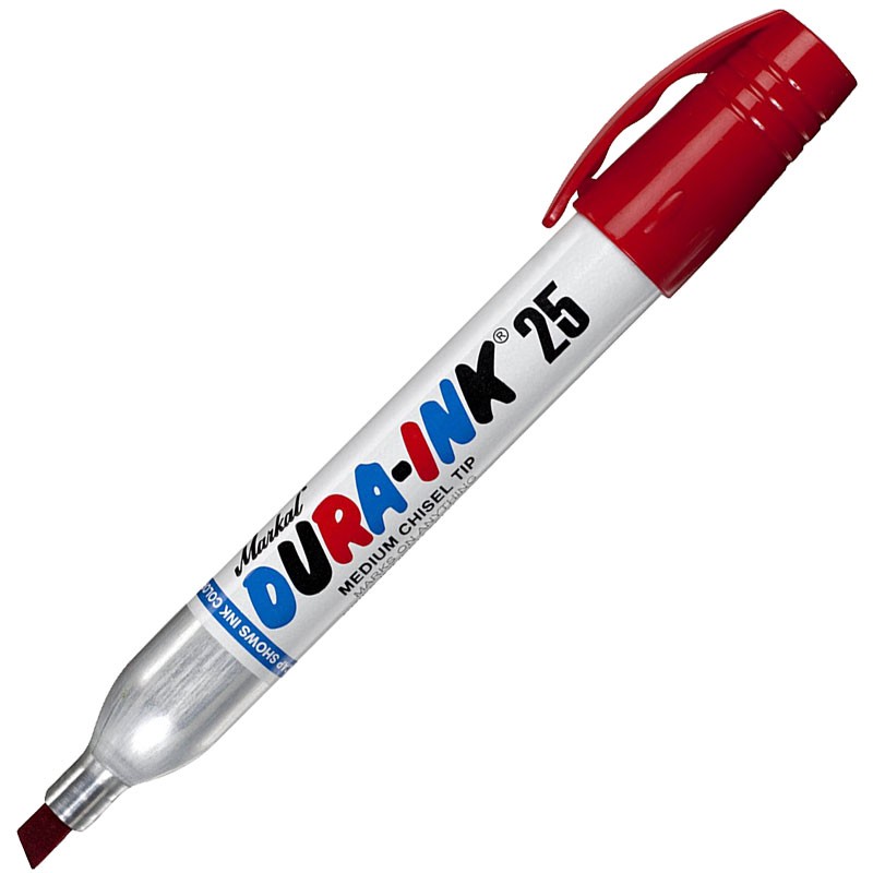 Dura-Ink® Metal Barrel Medium Tip Permanent Marker, Red