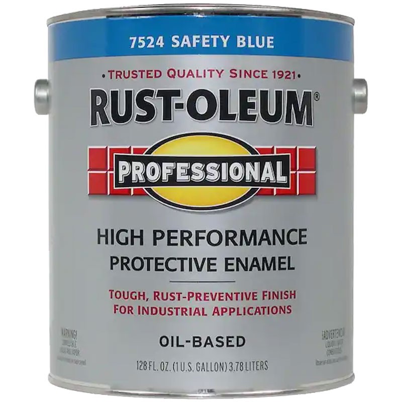 Rust-Oleum® Professional Protective Enamel Paint, Safety Blue, 1 Gallon