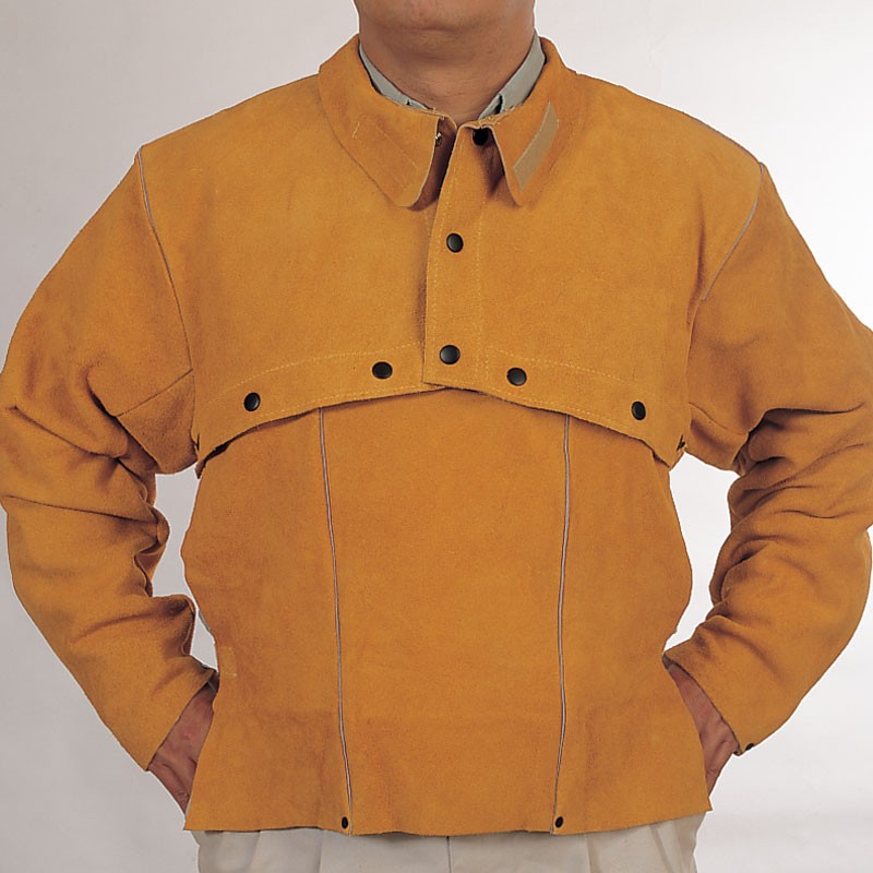 GOLDEN BROWN LEATHER CAP SLEEVE LARGE