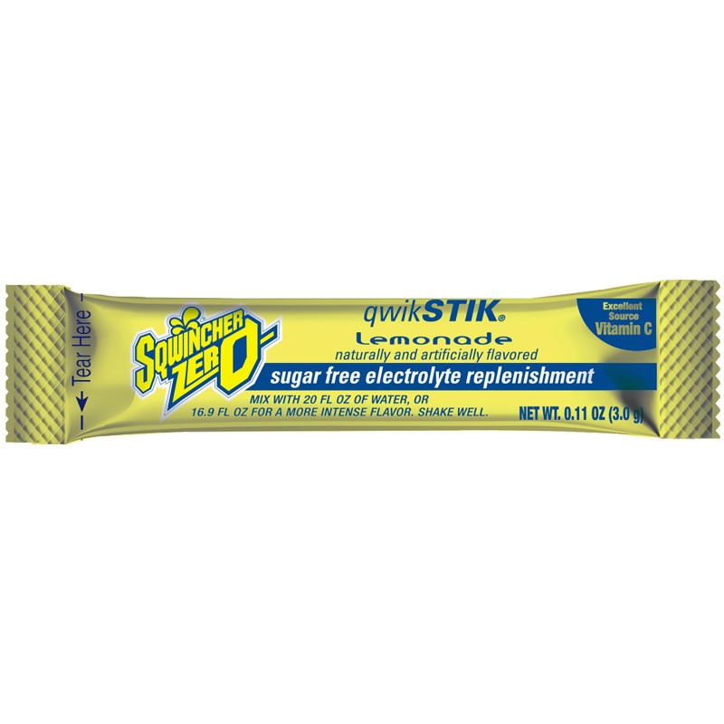 Sqwincher® Qwik Stik® ZERO 16.9 - 20 Oz. Instant Powder Mix, Lemonade
