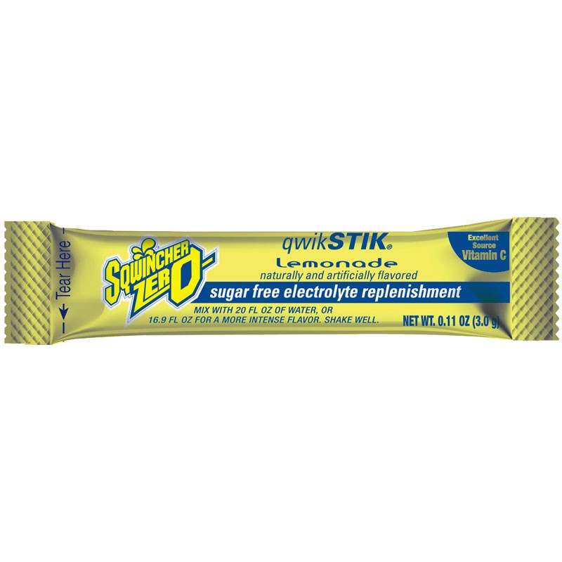 Sqwincher® Qwik Stik® ZERO 20 Oz. Instant Powder Mix, Lemonade