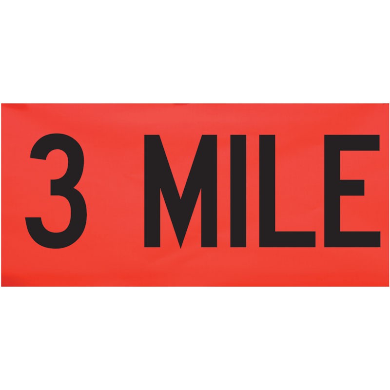 Reflective Overlay for 48" Rollup Signs - 3 Mile