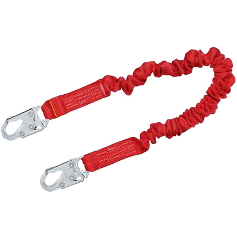 3M™ Protecta® Stretch Shock Absorbing Lanyard, Snap Hooks at Each End, 6'