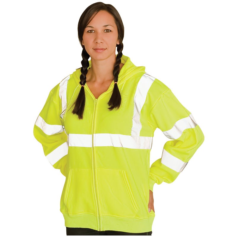 Class 3 Hooded Sweatshirt with IFCO Logo, Yellow - 3-XL