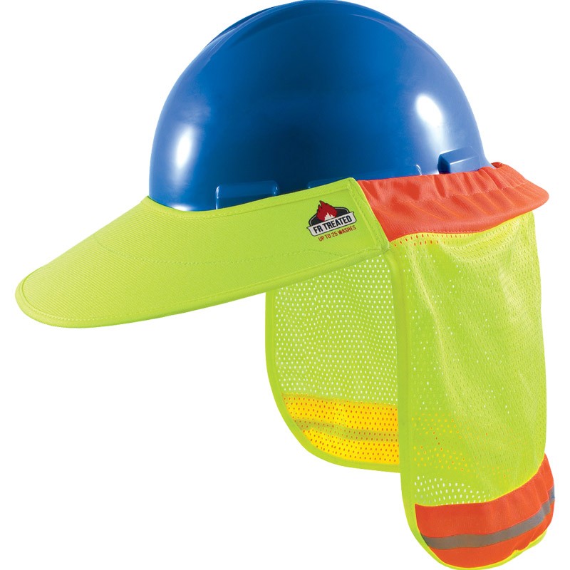 FR Treated Hi-Vis Hard Hat Sun Visor