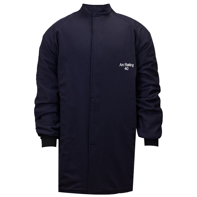 40 cal/cm² FR ArcGuard® Compliance™ 32" Short Coat w/FR Hook & Loop Closure, 2-XL