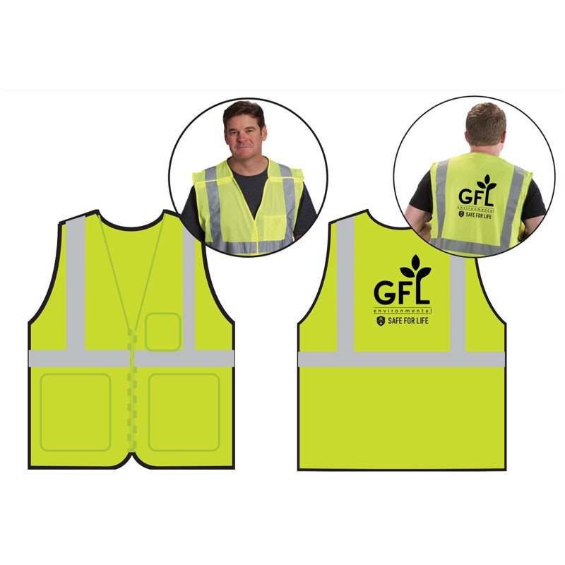 XL  CLS-2 BREAKAWAY 5-POINT VEST W / GFL LOGO 1C - 1L