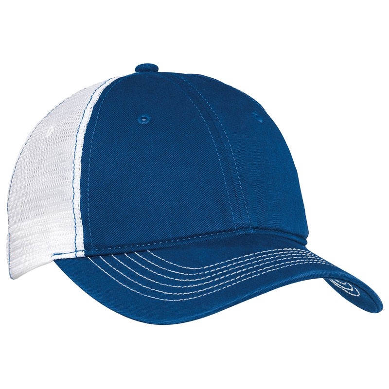 MESH BACK BALL CAP - ROYAL/WHITE