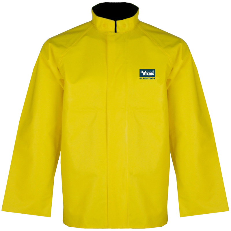 4XL Yellow Journeymen Heavy Duty .45 Mil PVC/Polyester Rain Jacket