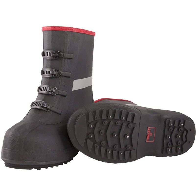 Winter-Tuff® 4-Buckle Overshoe,With Ice Traction, Men's Size 14