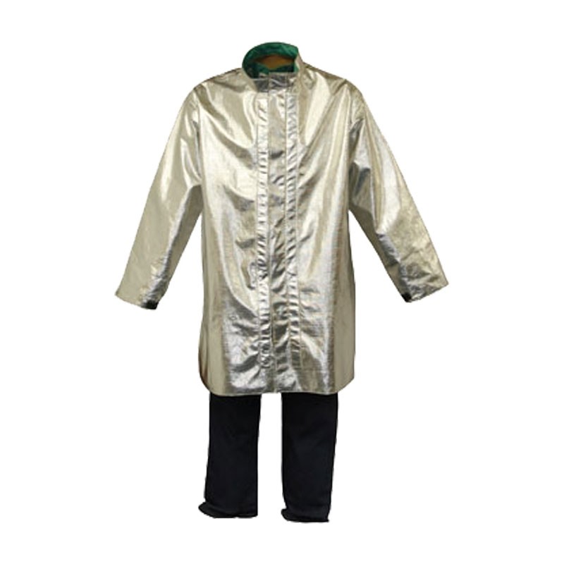 40" Aluminized Rayon Coat w/ Snap Front, Large