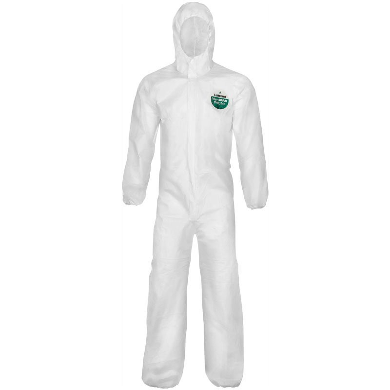 MicroMax® NS Cool Suit Coveralls with Attached Hood, Elastic Wrist & Ankles, Zipper Front w/Storm Flap, Small