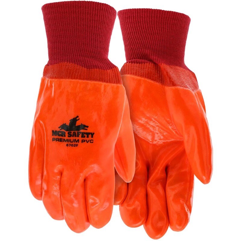 Hi-Vis Insulated PVC Coated Glove, Knit Wrist