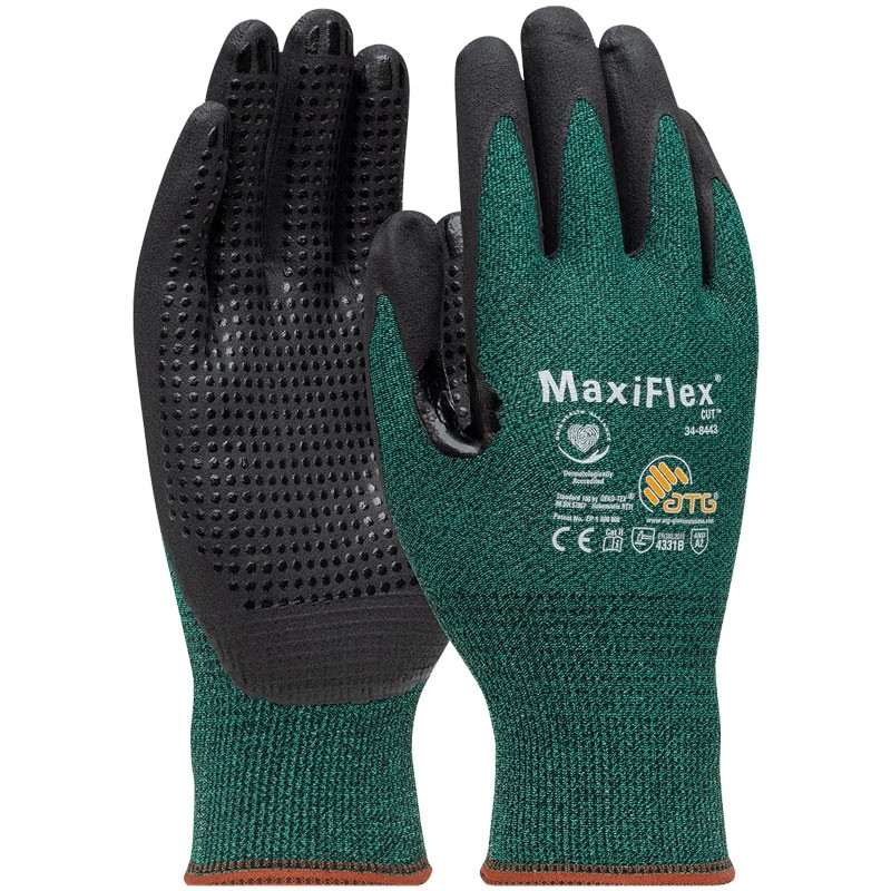 MaxiFlex® Cut™ Glove, Dotted Nitrile Micro-Foam Grip, X-Large