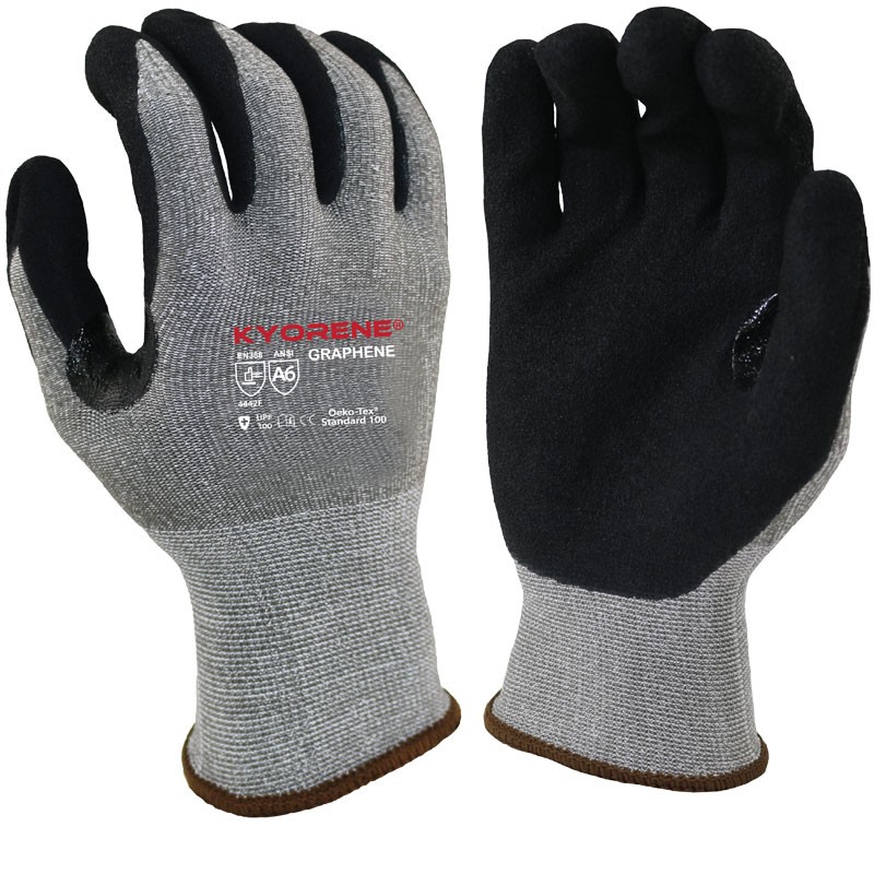 Kyorene® Graphene Glove A6, Nitrile MicroSurface Grip, Reinforced Thumb Crotch, X-Small