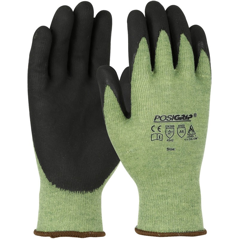 PosiGrip® Aramid / Stainless Blended Glove, Black Nitrile Foam Grip, X-Large