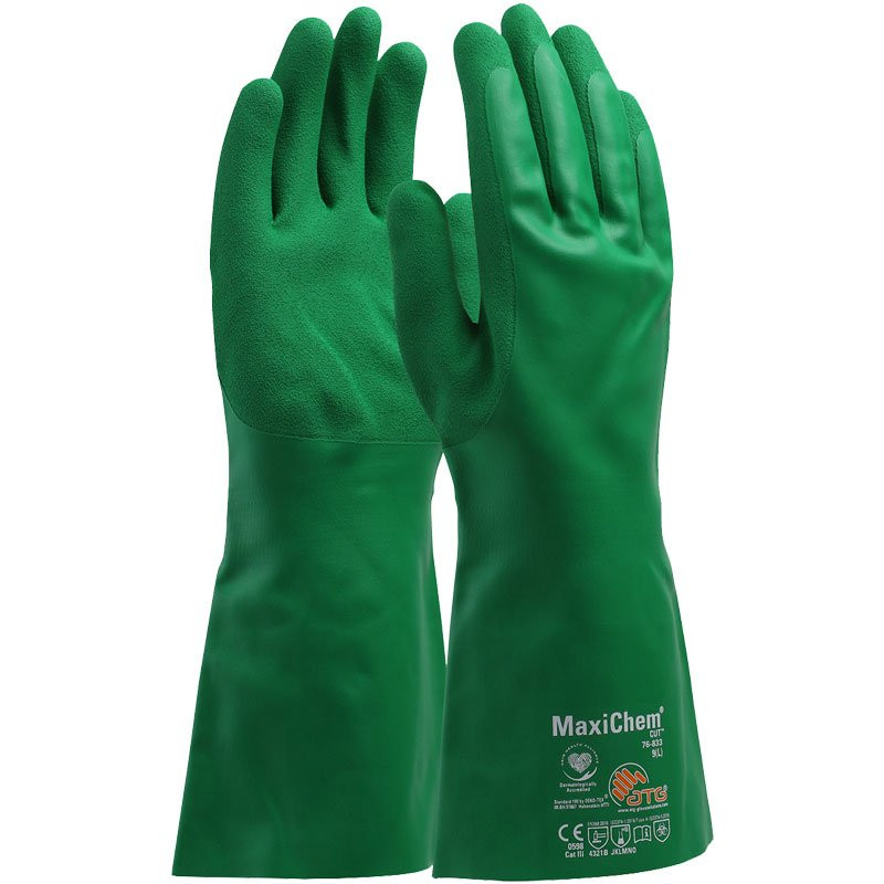 MaxiChem® Cut™ Chemical Resistant Gloves, Small