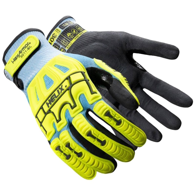 Helix® Core™ 3011 15 Gauge Nitrile Palm Glove, Cut & Impact Resistant w/ Padded Palm, Small