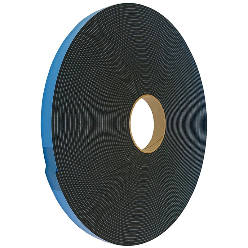 1/16" DC Medium Density PVC Tape, Black, 3/4" x 150'