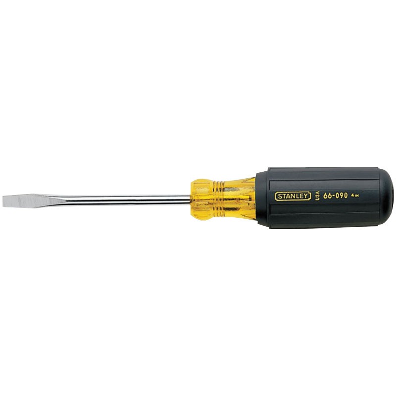 
Vinyl Grip Standard Tip Screwdrivers, 1/4 in, 8 1/4 in Long, Standard Blade