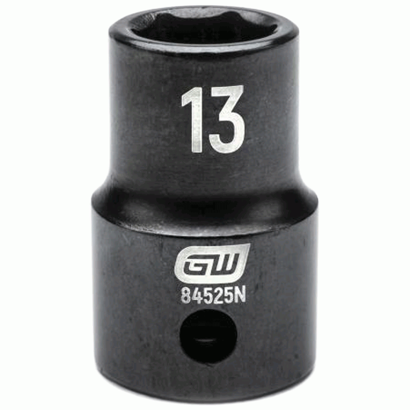 13MM x 1/2" Drive 6-Point Standard Impact Socket