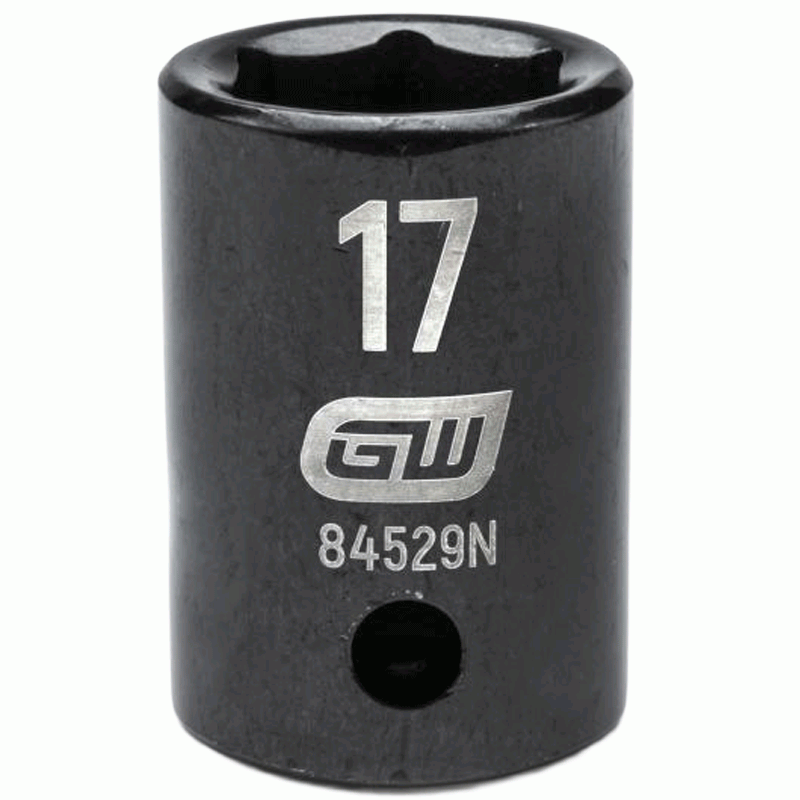 17MM x 1/2" Drive 6-Point Standard Impact Socket