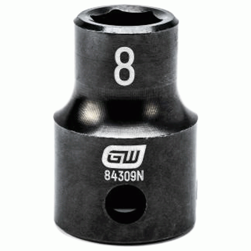 8MM x 3/8" Drive 6-Point Standard Impact Socket