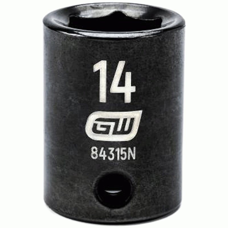 14MM x 3/8" Drive 6-Point Standard Impact Socket