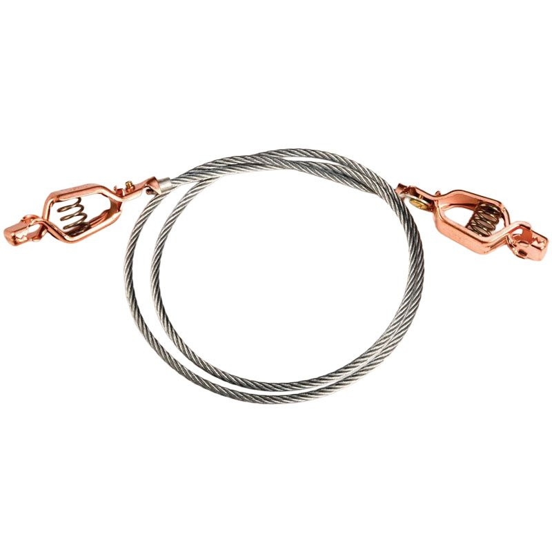 3' Bonding and Grounding Wire w/ Dual Hand Clamps