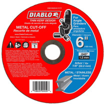 DBD060045101F Diablo 6" X .045 X 7/8 Diablo Cut Off Wheel Type-1