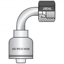 T4240-0612 3/8H X 1/2T JSEAL™ / JIC 37° Female 90° Medium Tube Bend - T4000 Series