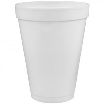 Dart® 12 Oz. White Foam Cups - 1,000 / Case
