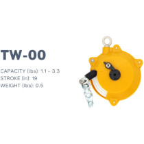 TW Series 1.1-3.3lbs Capacity 19" Stroke TW-00