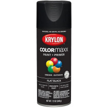 ColorMaxx™ Spray Paint, 12 Oz. Aerosol, Flat Black