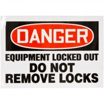 Lockout/Tagout Labels, 3 1/2" x 5", Magnetic Vinyl