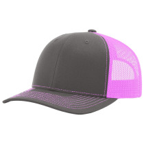 Charcoal/Neon Pink Trucker Cap