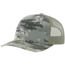 TRUCKERS CAP - MILITARY DIGITAL CAMO/LIGHT GREEN