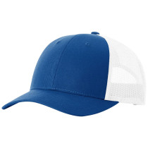 Low Pro Trucker Cap, Split Royal Blue/White