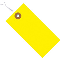 #5 (4-3/4" x 2-3/8") Tyvek Tag, Pre-wired, Yellow, 100/Pack